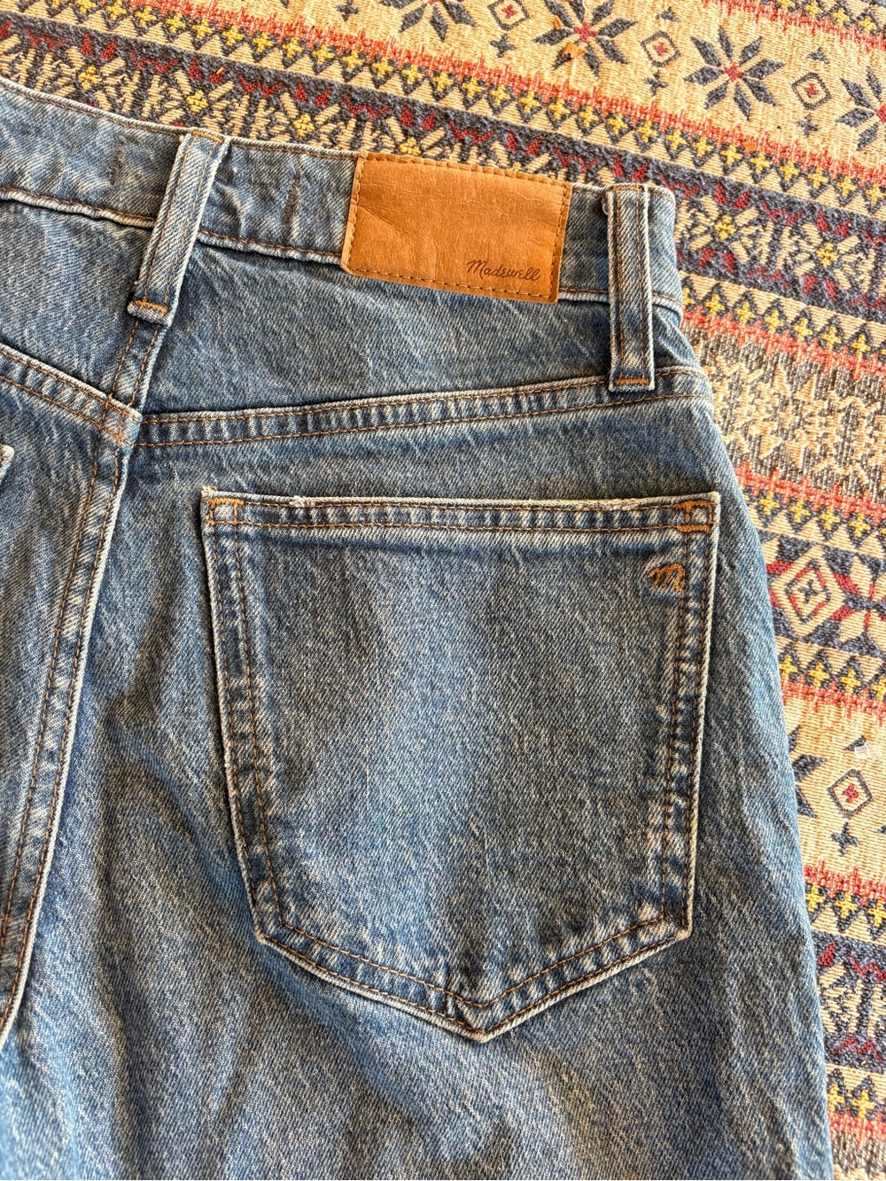 LIKE NEW Madewell The Perfect Vintage Wide Leg Crop Light Blue Denim Jeans 24P - Picture 4 of 12